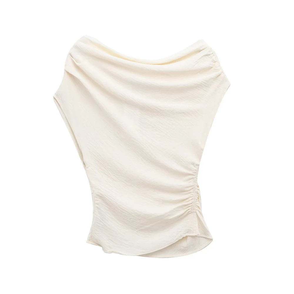 Riviera Drape Blouse