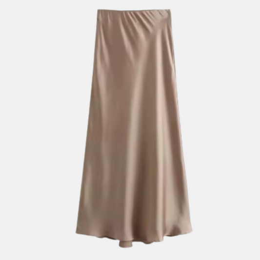 Madison Satin Midi Skirt