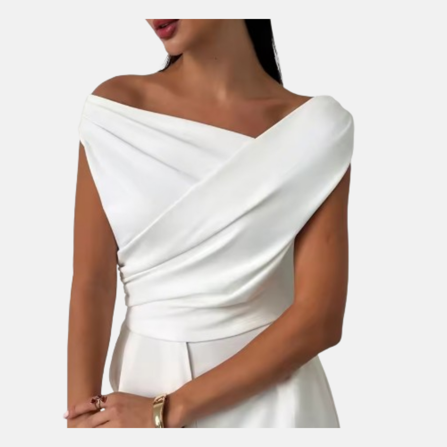 Metropolitan Slash Neck Top