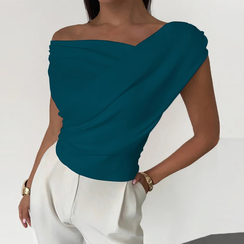 Metropolitan Slash Neck Top