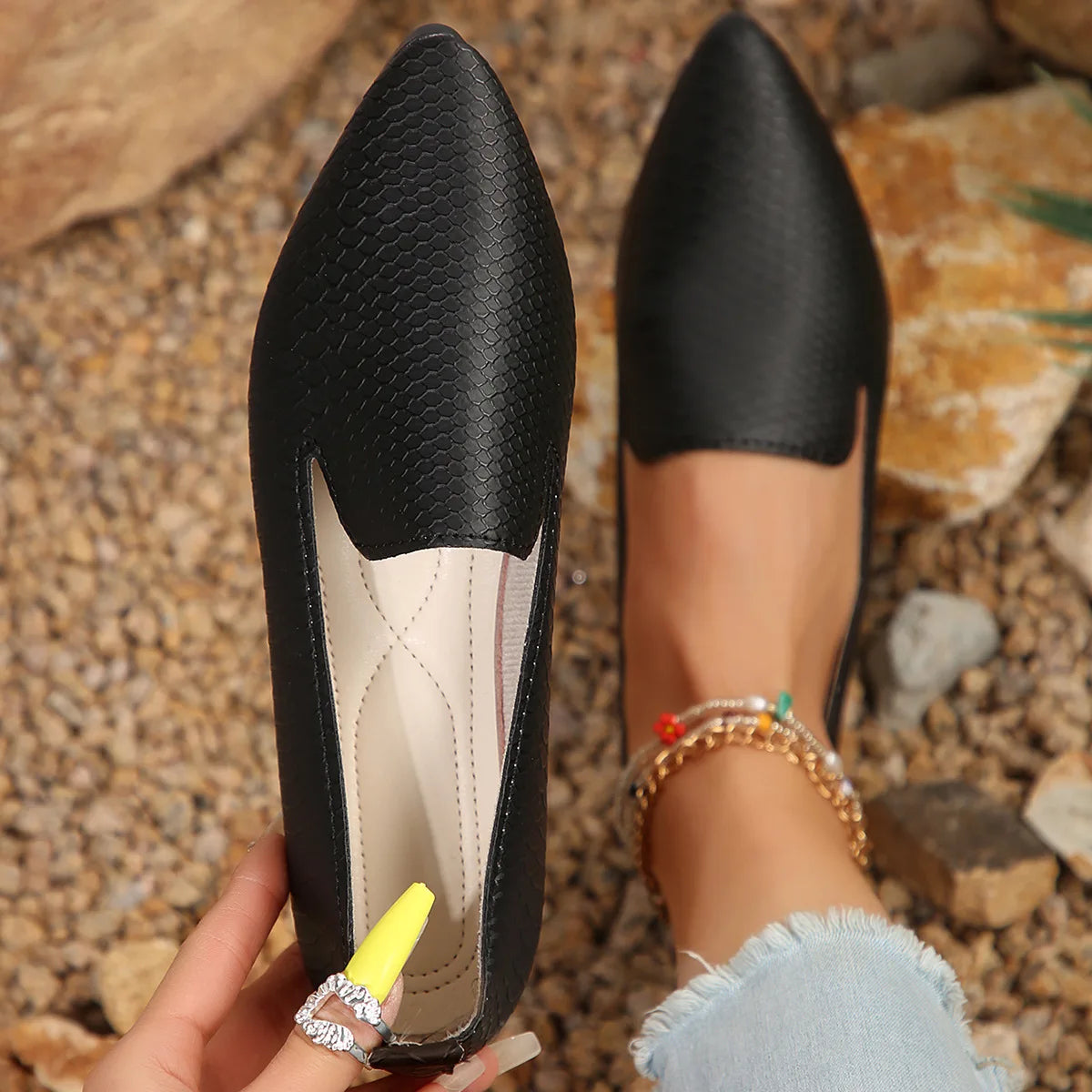 Gstaad Elegance Pointed Flats