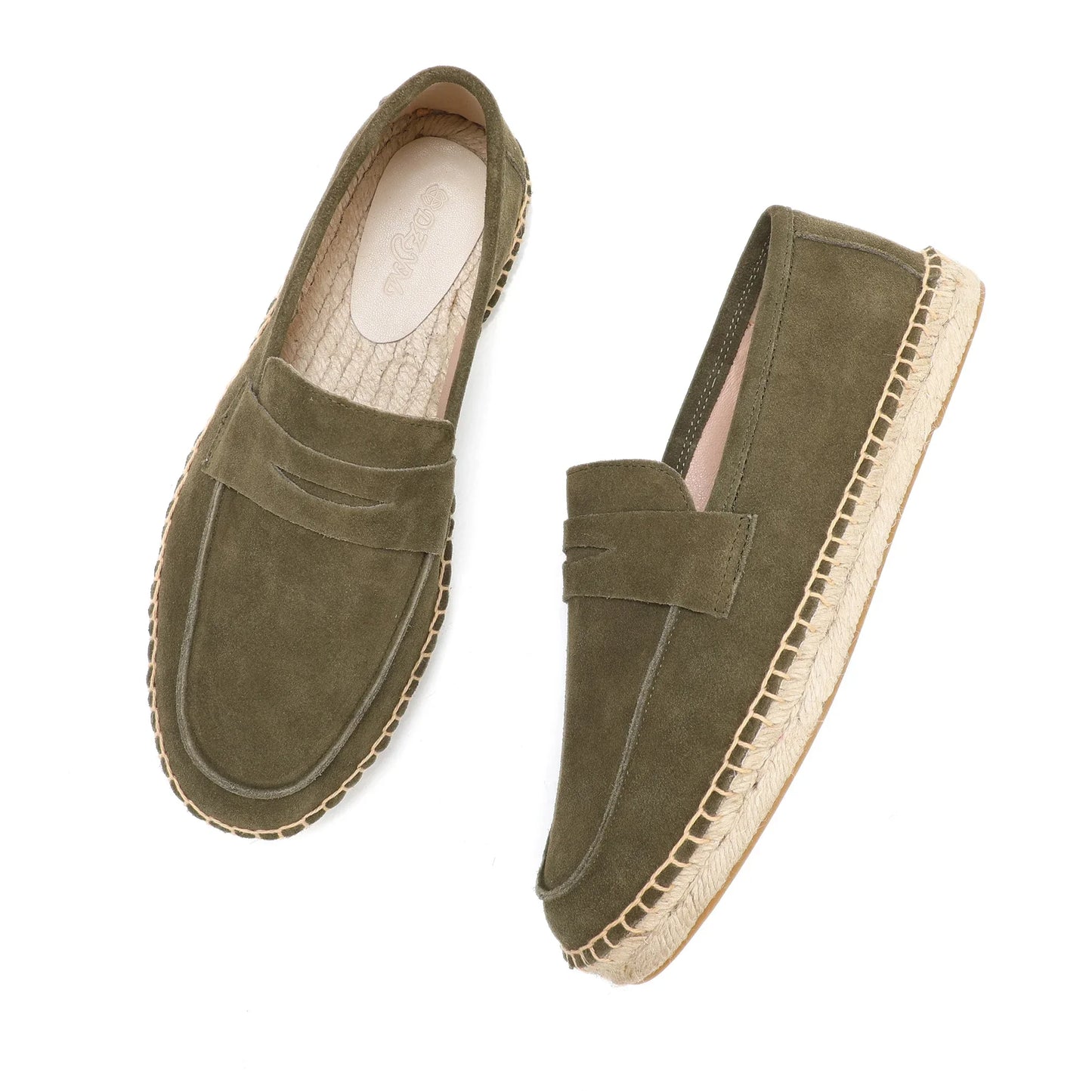 Jute Suede Loafers