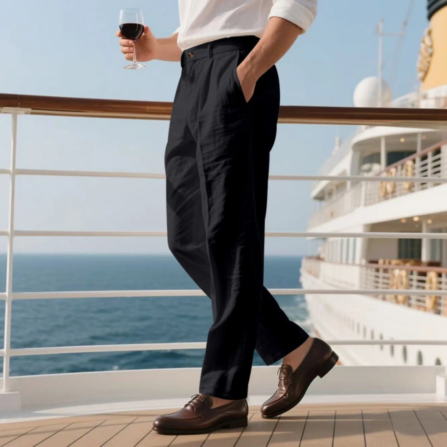 Savile Linen Trousers
