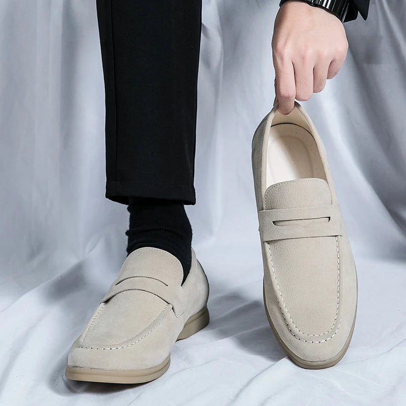 Leather Utopian Suede Loafers