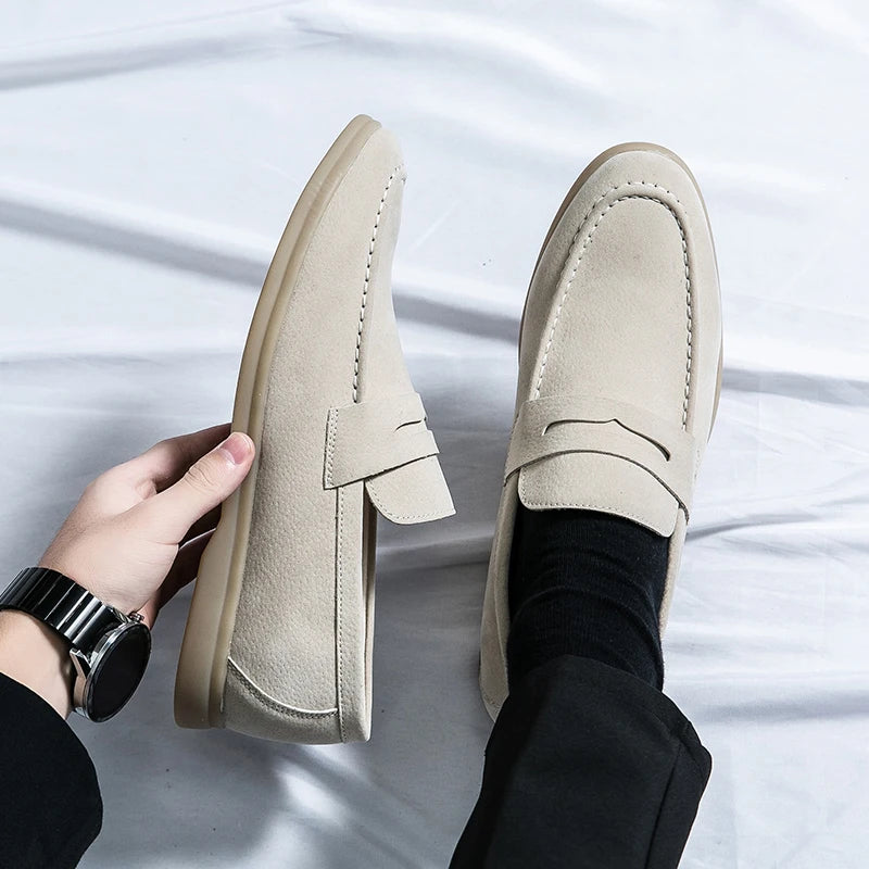 Leather Utopian Suede Loafers