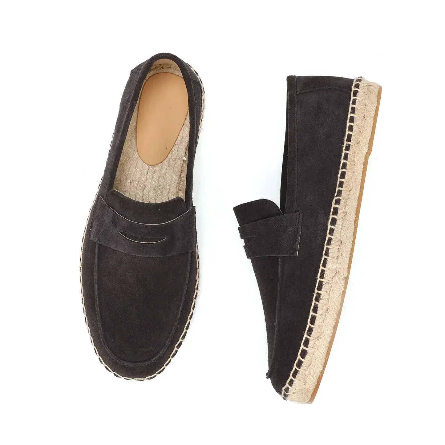 Jute Suede Loafers