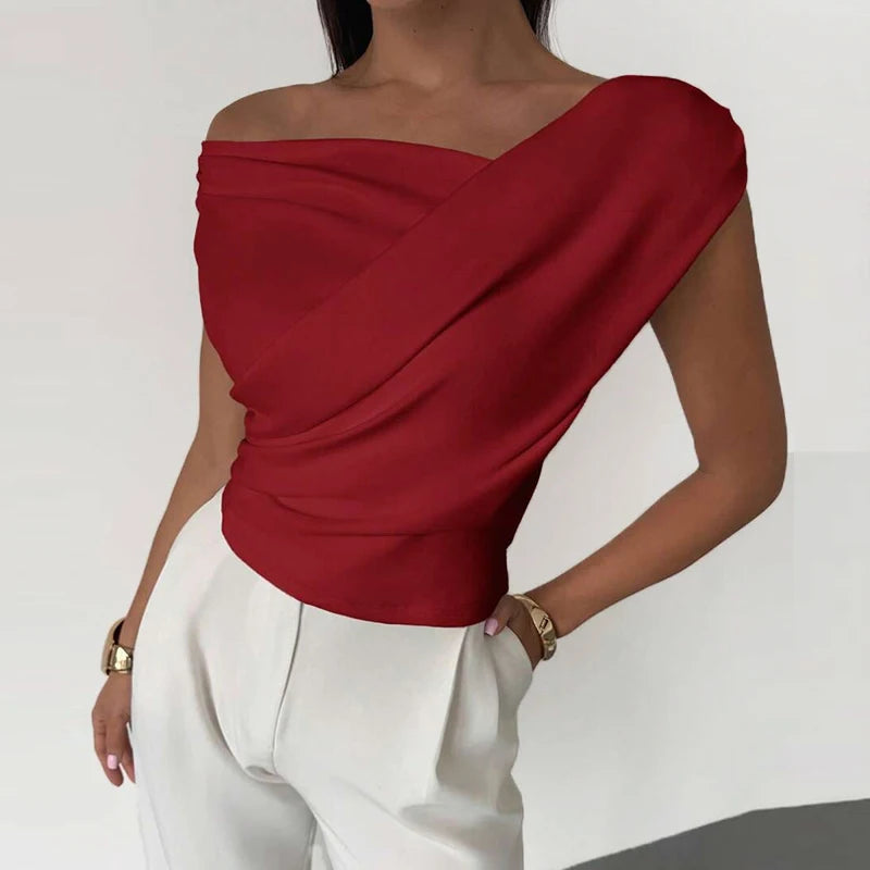 Metropolitan Slash Neck Top