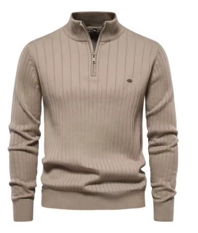 Aiopeson Cotton Knitted Sweater