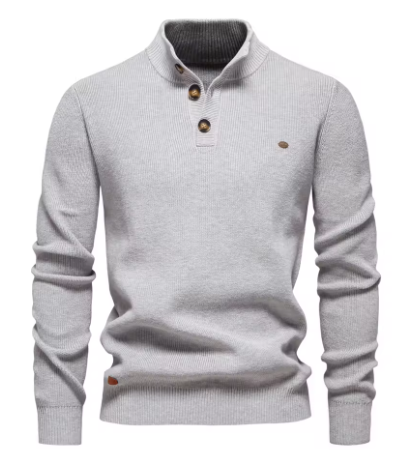 Aiopeson Cotton Knitted Sweater
