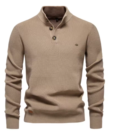 Aiopeson Cotton Knitted Sweater