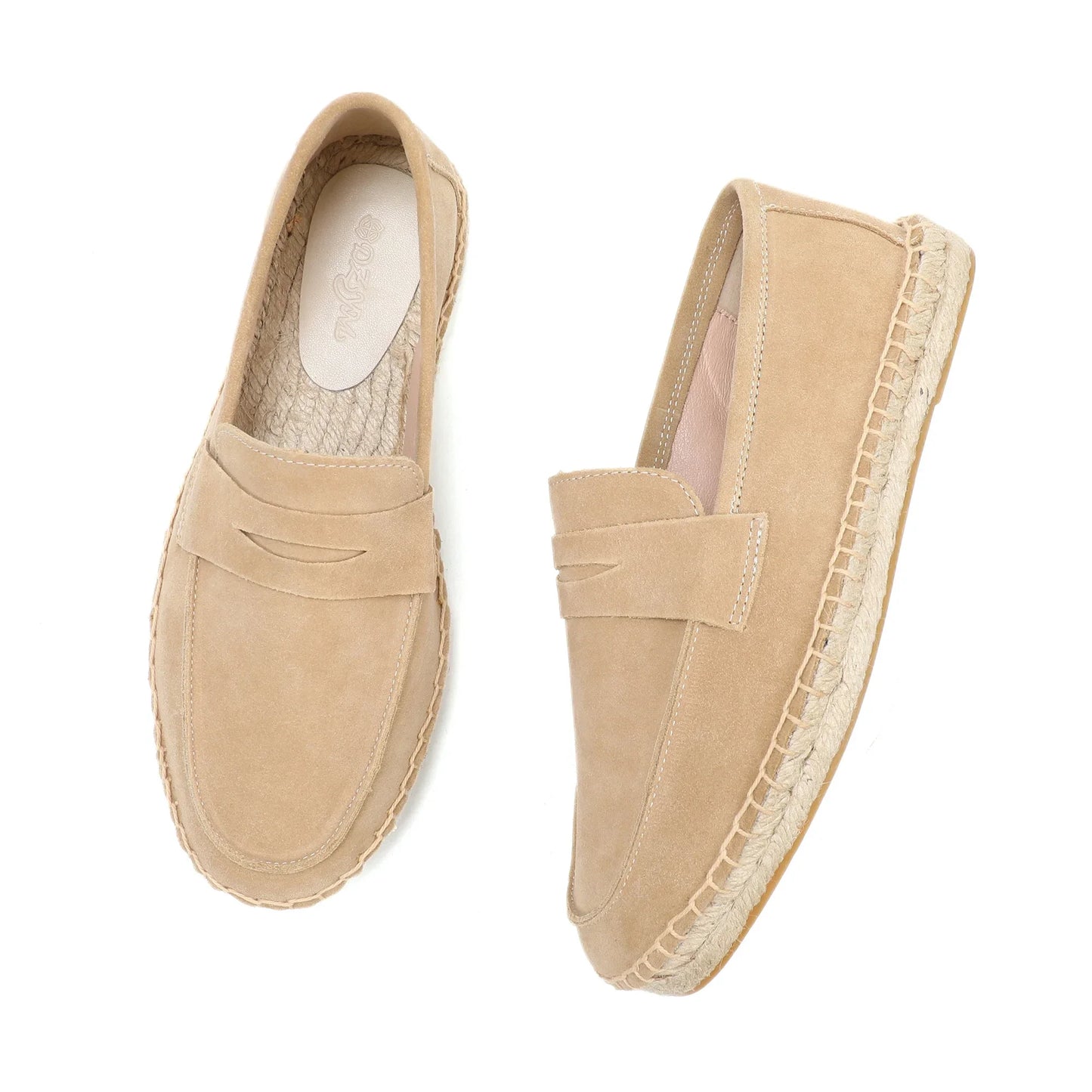 Jute Suede Loafers