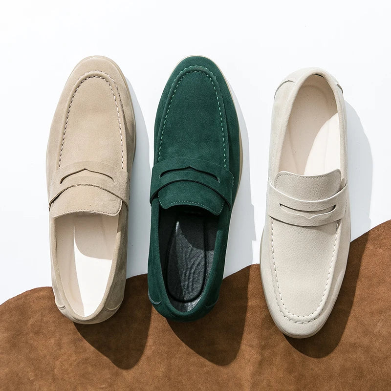 Leather Utopian Suede Loafers