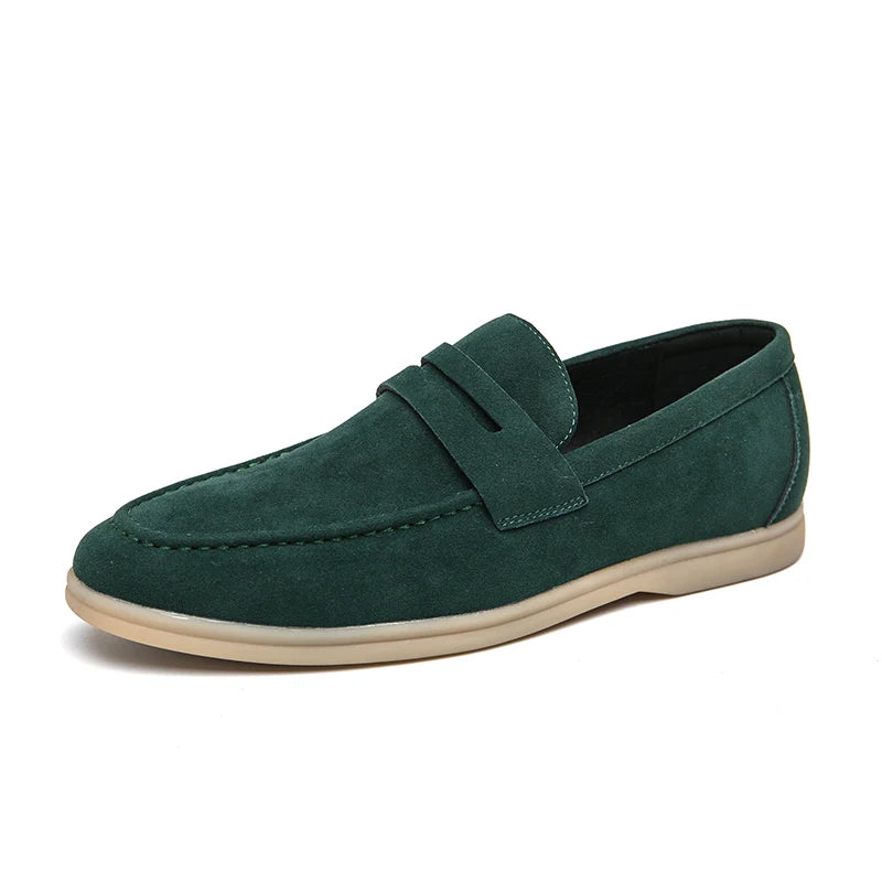 Leather Utopian Suede Loafers