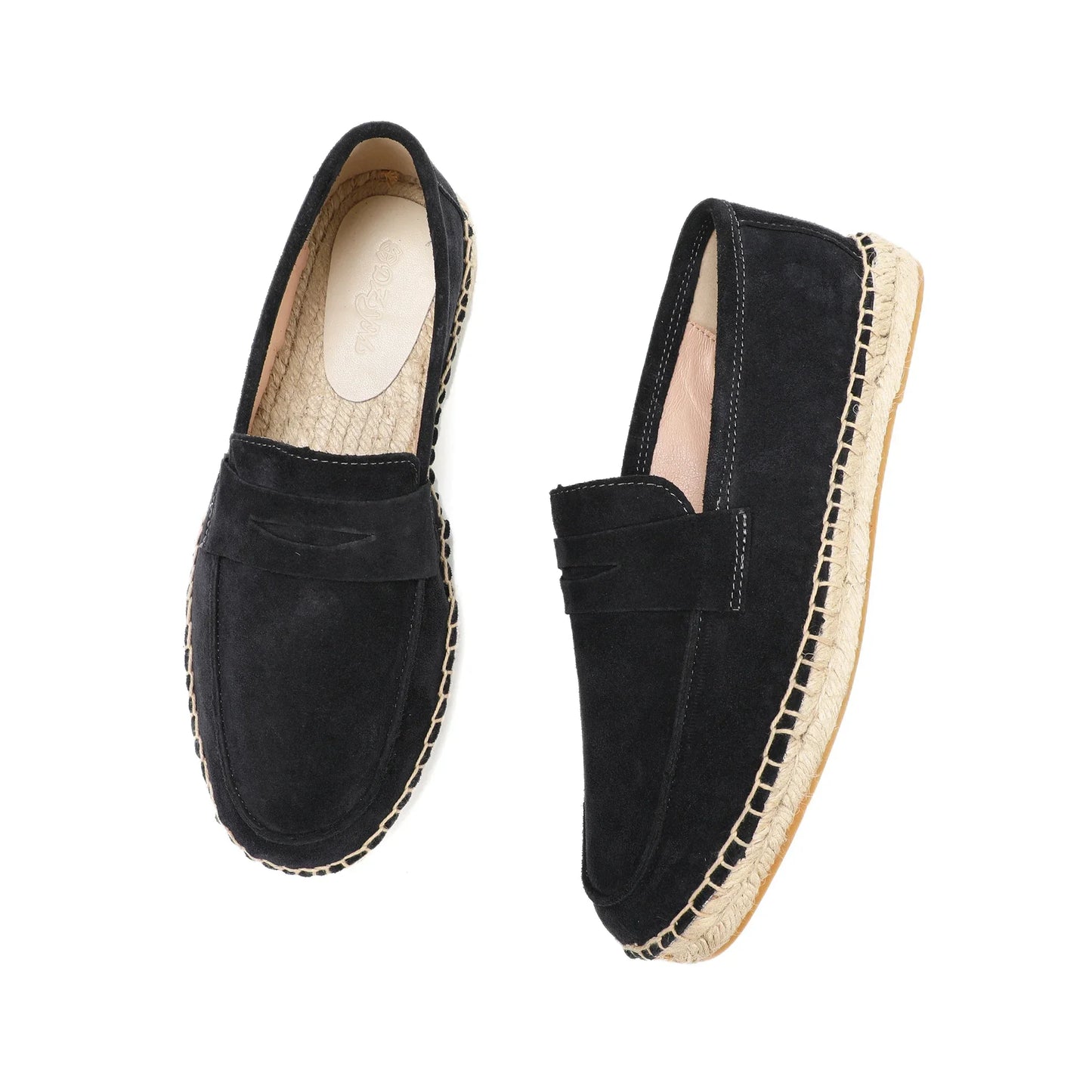 Jute Suede Loafers